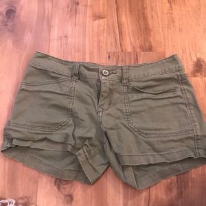 Army green shorts